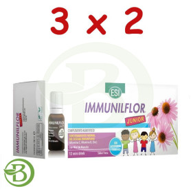 Pack 3x2 Immunilflor Junior Mini Drink 12 Viales Esi