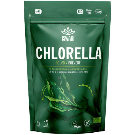 Poudre de chlorelle biologique 125 g Iswari