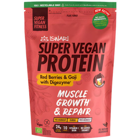 SVF Super Vegan Protein Fruits Rouges et Goji 400G Iswari
