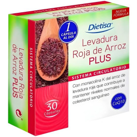 Levure de riz rouge Plus 30 capsules Dietisa