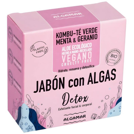 Savon corporel solide détoxifiant aux algues Algamar 100 g