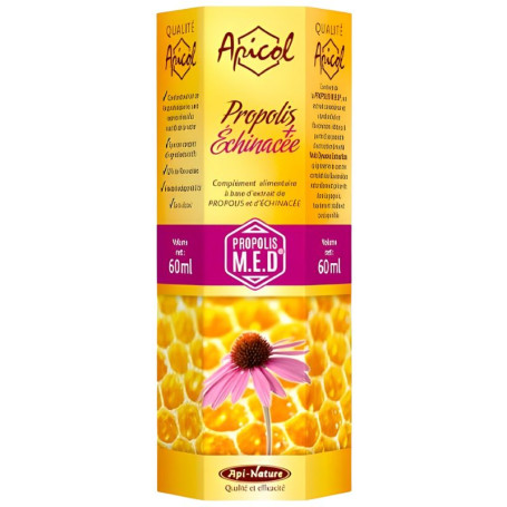 Extrait de Propolis et d'Échinacée 60ml Apicol - Tongil