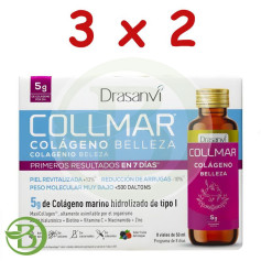 Lot de 3 x 2 flacons de Collmar Drinkable Beauty saveur fruits des bois (8 flacons) Drasanvi