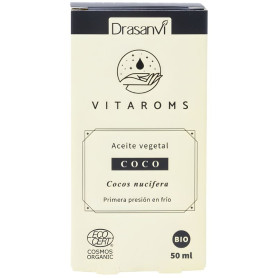Huile végétale de coco (première pression à froid) 50 ml Drasanvi
