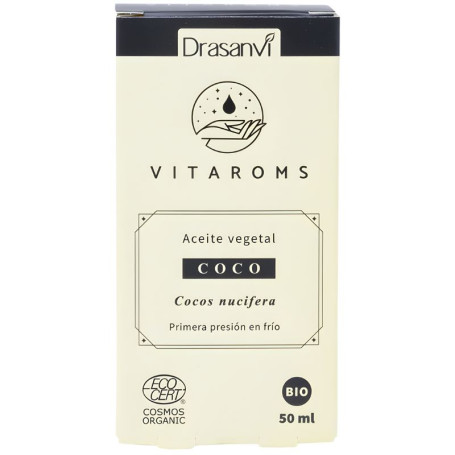 Huile végétale de coco (première pression à froid) 50 ml Drasanvi