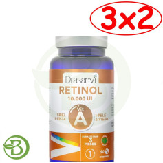 Pack 3x2 Vitamina a Retinol 90 Comprimidos Drasanvi