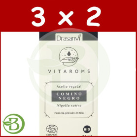 Pack 3x2 Aceite Vegetal Comino Negro (Primera Presión Frio) 50Ml Drasanvi
