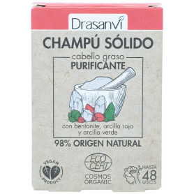 Shampoing solide bio Cosmos Organic pour cheveux gras 80 g Drasanvi