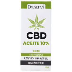 Huile de CBD à large spectre 10 % 10 ml Drasanvi
