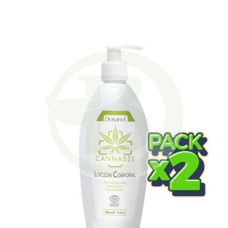 Pack 2x Loción Cannabis Cosmos Organic Bio 300Ml Drasanvi