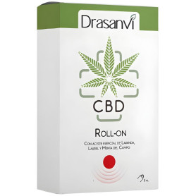 Roll-on CBD rouge pour soulager les tensions au niveau du cuir chevelu 5 ml Drasanvi