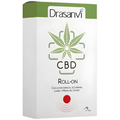 Roll-on CBD rouge pour soulager les tensions au niveau du cuir chevelu 5 ml Drasanvi