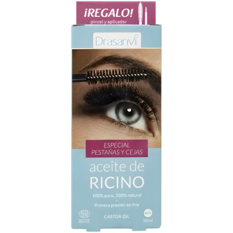 Huile de ricin bio pour cils et sourcils 50 ml Drasanvi