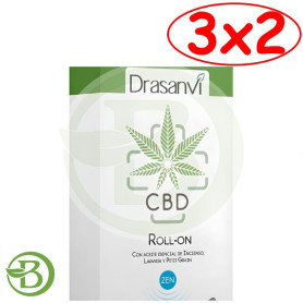 Pack 3x2 Roll-On Cbd Azul Descanso y Relax 5Ml Drasanvi