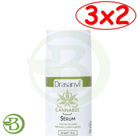 Pack 3x2 Sérum Facial Cannabis Cosmos Organic 30Ml Drasanvi