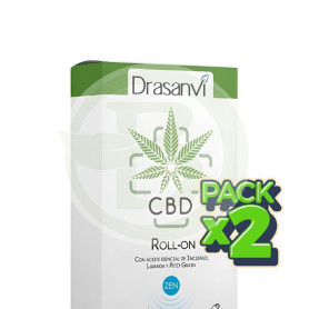 Pack 2x Roll-On Cbd Azul Descanso y Relax 5Ml Drasanvi
