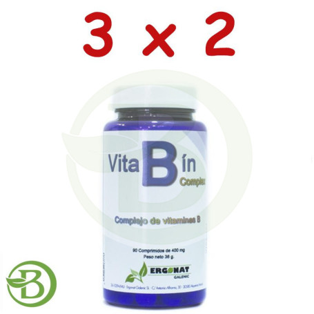 Pack 3x2 Vitabin 90 Comprimidos Ergonat