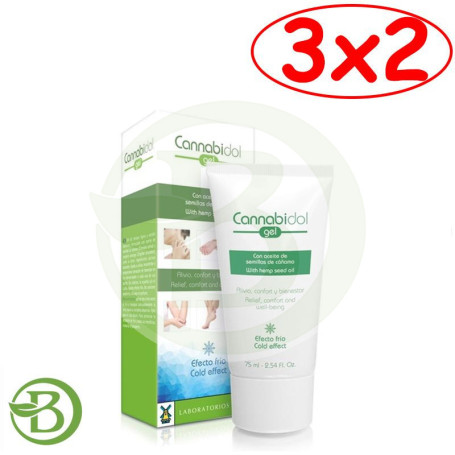 Pack 3x2 Cannabidol Crema 75Ml. Tegor