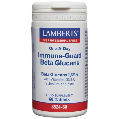 Bêta-glucanes Immune-Guard 60 comprimés Lamberts