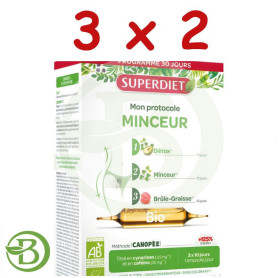 Pack 3x2 Protocolo De Adelgazamiento Bio 3 Fases 30 X 10Ml Superdiet