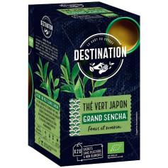 Grand Sencha Thé vert bio japonais 20 sachets Destination