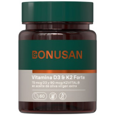 Vitamine D3 & K2 Forte 60 Perles Bonusan