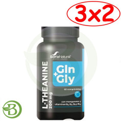 Pack 3x2 L-Theanina Complex 60 Comprimés Soria Natural