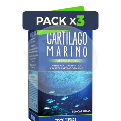 Pack 3x Cartilage Marin 100 Gélules Végétales Tongil
