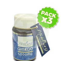 Pack 3x Ginkgo 6.500Mg. 40 Cápsulas Estado Puro
