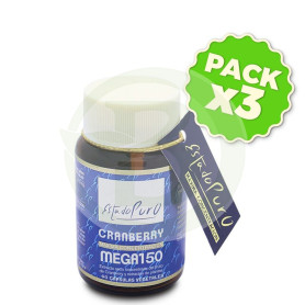 Pack 3x Cranberry MEGA150 40 Cápsulas Estado Puro