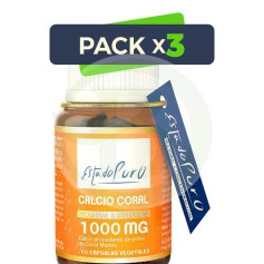 Lot 3x Calcium Corallien 1.000Mg. 60 Gélules Estado Puro