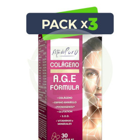 Pack 3x Colágeno Age Formula 30 Cápsulas Estado Puro - Tongil