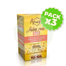 Pack 3x Apicol Jalea Real 500 60 Perlas Tongil