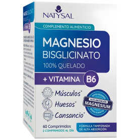 Magnésium Bisglycinate avec B6 180 Comprimés Natysal