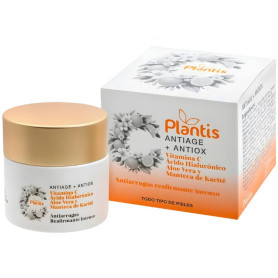 Crème Visage Anti-Âge+Antioxydante à la Vit.C 50Ml Plantis