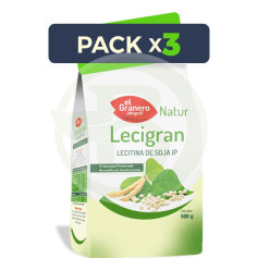Pack 3x Lecigran (Lécithine de Soja IP) 500Gr. El Granero