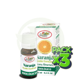 Pack 3x Aceite Esencial de Naranja Bio 12Ml. El Granero