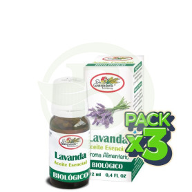 Pack 3x Aceite Esencial de Lavanda Bio 12Ml. El Granero
