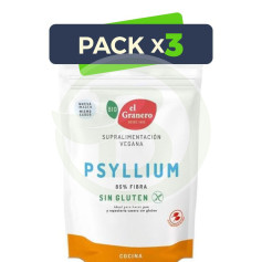 Pack 3x Psyllium sans Gluten Bio 125Gr el Granero