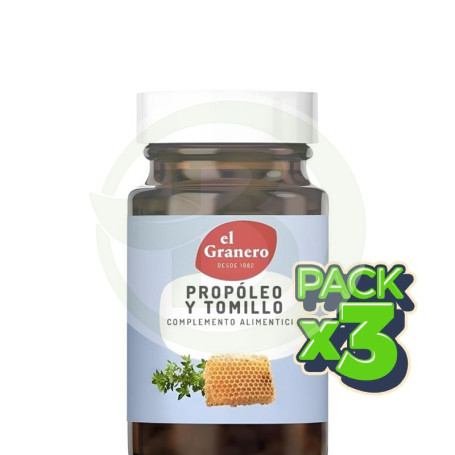 Pack 3x Propoleo y Tomillo 60 Capsulas Granero