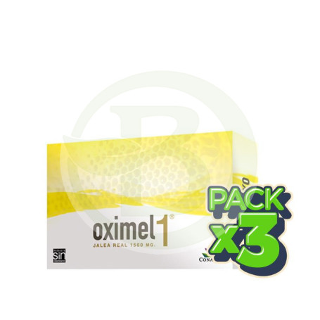 Pack 3x Oximel 1 Jalea Real 1500Mg. 20 Ampollas Conatal