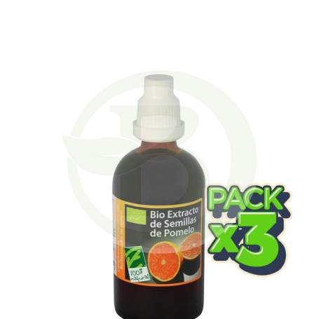 Pack 3x Bio Extracto De Pomelo 100Ml. Cienporcien Natural