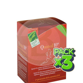 Pack 3x Quinol10 100Mg. 90 Cápsulas 100% Natural