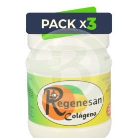 Pack 3x Regenesan Colágeno 500Gr. (Sabor Naranja)