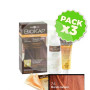 Pack 3x Tinte Nutricolor 7.4 Rojo Cobrizo 140Ml. Biokap