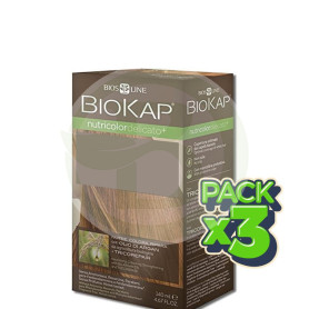 Pack 3x Tinte Nutricolor Delicato+ 8.64 Rojo Tiziano 140Ml. Biokap