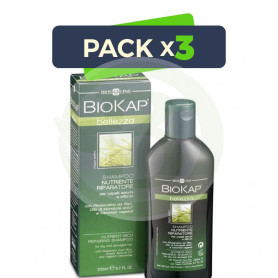 Pack 3x Champú Nutritivo y Reparador 200Ml. Biokap