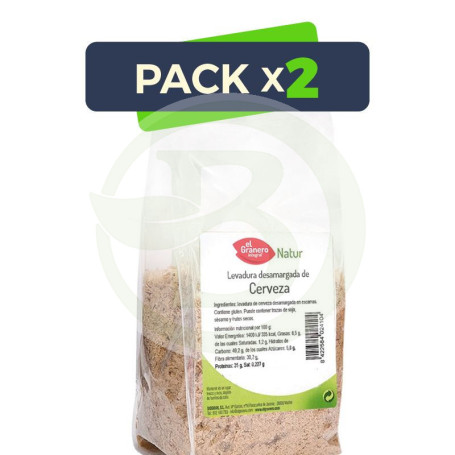 Pack 2x Levadura De Cerveza Desamargada 300Gr. el Granero