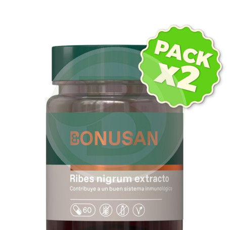 Pack 2x Ribes Nigrum 60 Cápsulas Bonusan