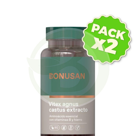 Pack 2x Vitex Agnus Castus 90 Cápsulas Bonusan